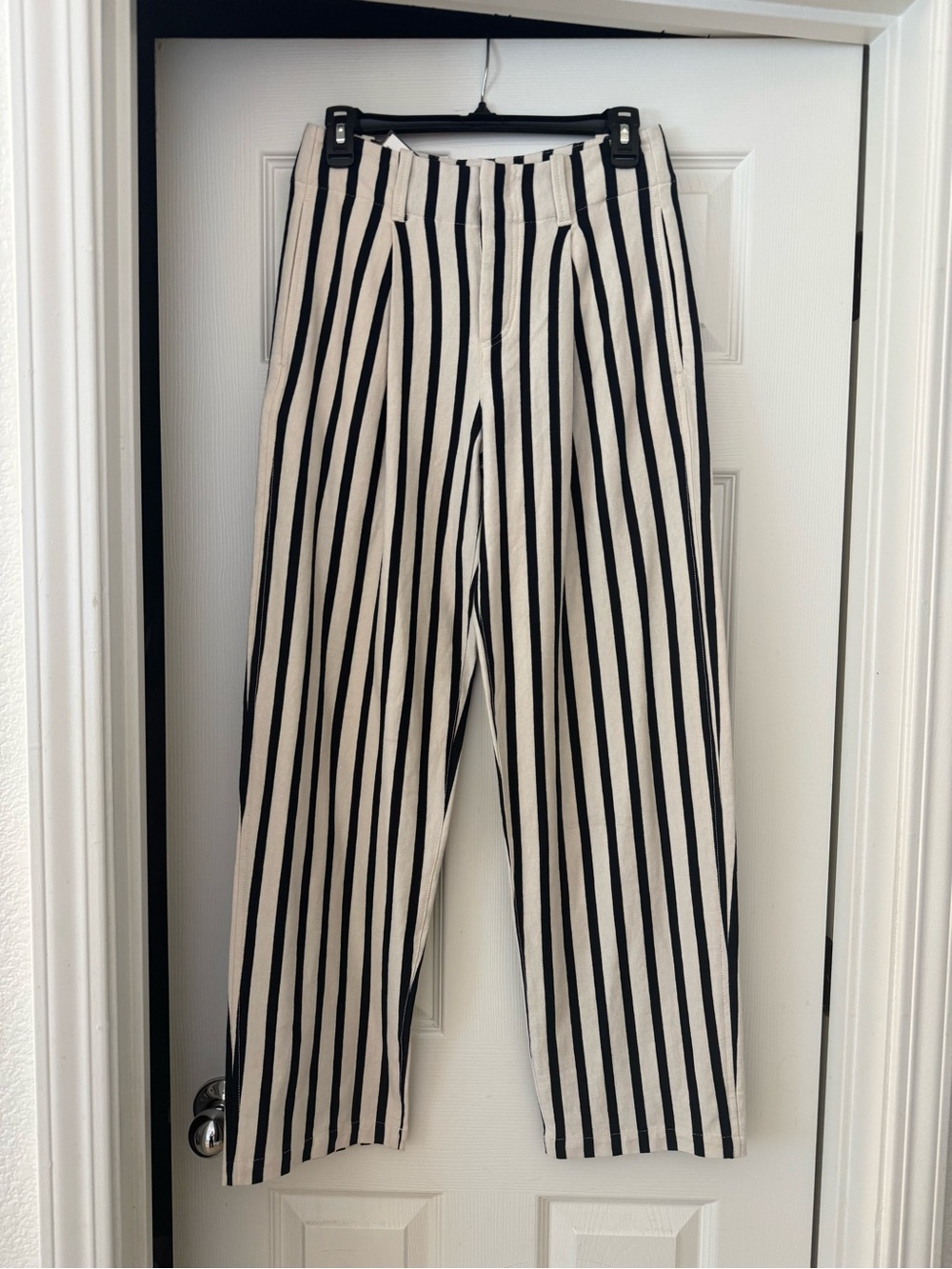 Ralph Lauren Black and White Vertical Stripe Chinos